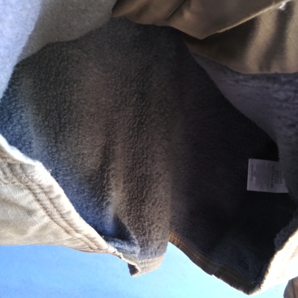 Riggs Workwear by Wrangler Men's Size XL Khaki Fleece Lined Jacket - Picture 7 of 8